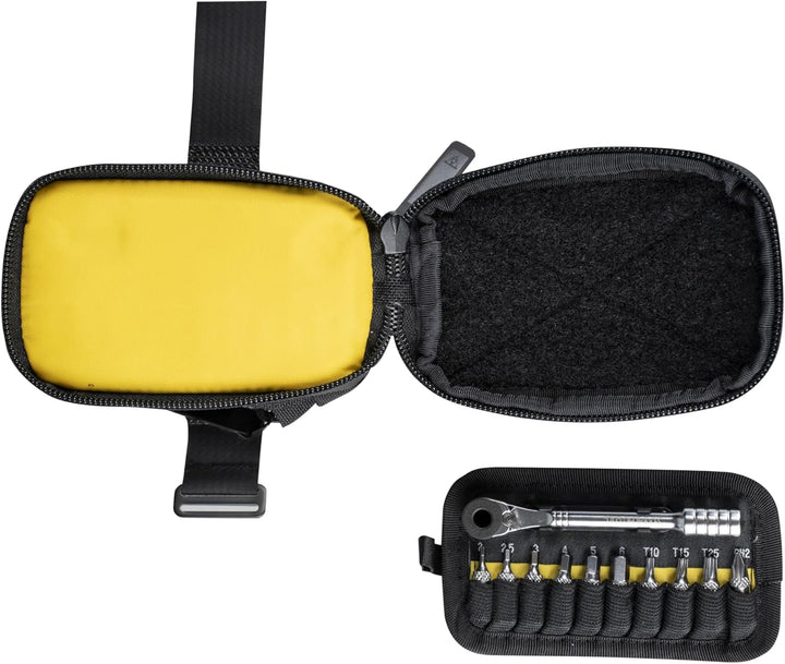 Topeak Elementa Seatbag Pro mit essentiellen Atrezzi, Schwarz