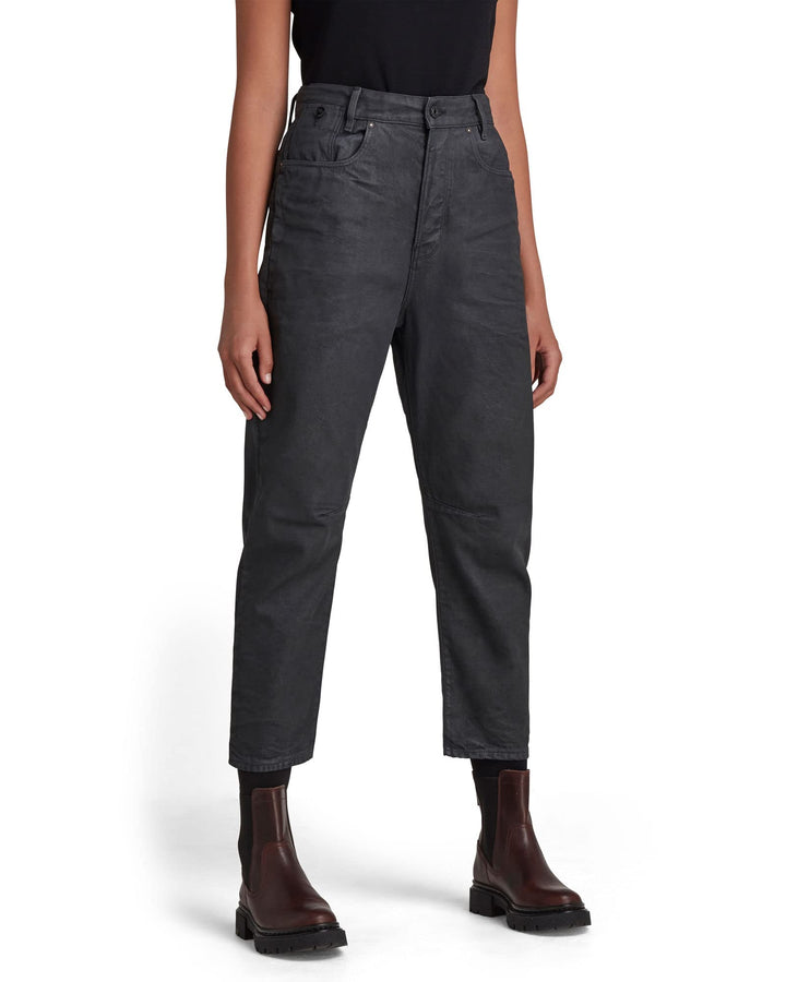 G-STAR RAW Damen Jeans C-STAQ 3D Boyfriend Crop Jeans C 28W / 34L Grau (Vintage Slate Cobler D17870-