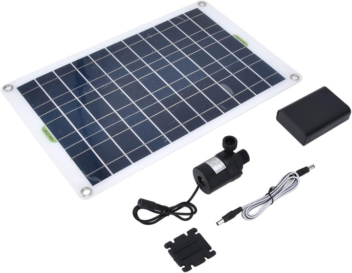 Solarbetriebene Wasserpumpe, Solar-Springbrunnenpumpen-Kit 50-W-Panel 800 L/h 12 V Geräuscharmes Bür