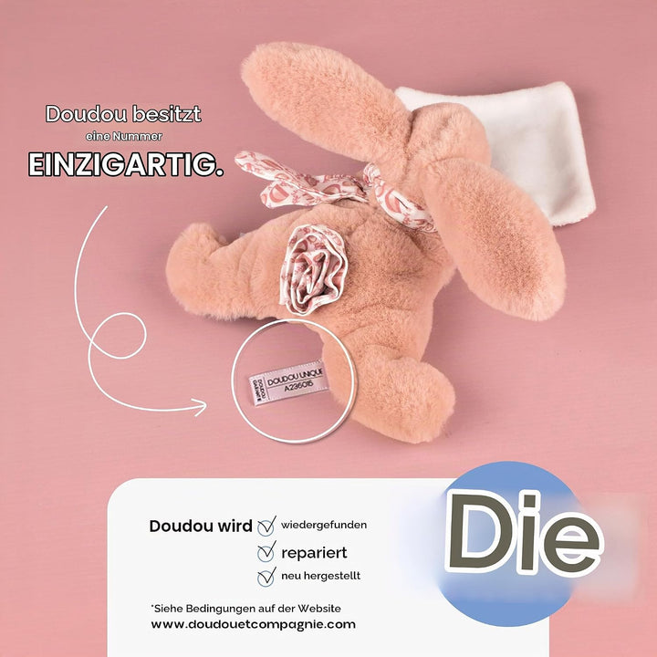Doudou et Compagnie DC2123 Lapin Bonbon Stofftier, Taupe, Taupe