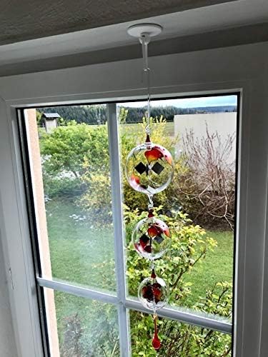 Lichtmühle, Sonnenspiel, Solarenergie, Mobile, Sonnenfänger, Glaskunst, Fenster Schmuck Tiffany-Art