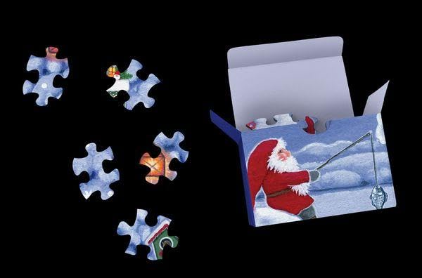 Puzzle-Adventskalender »Tomtes Weihnachtszauber«: 24 Tage Puzzlefreude im Advent, Kalender