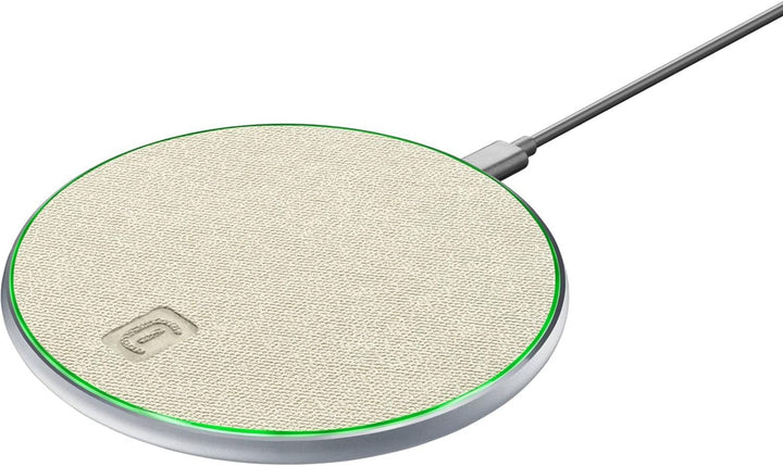 Cellularline | Tweed Wireless Ladegerät 15W | Wireless Ladestation mit Ausgang bis zu 15W - USB-C-Ei