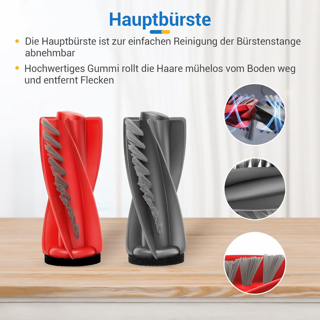 Zubehör für Roborock Saros 20/ Saros 10R/ Qrevo CurvX/Qrevo Curv 2 Pro Saugroboter Ersatzteile, 2 Ha
