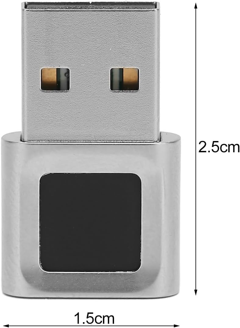 Sxhlseller USB-Fingerabdruckleser, für Windows 10/8/7 Hallo, Biometrischer Fingerabdruckscanner mit