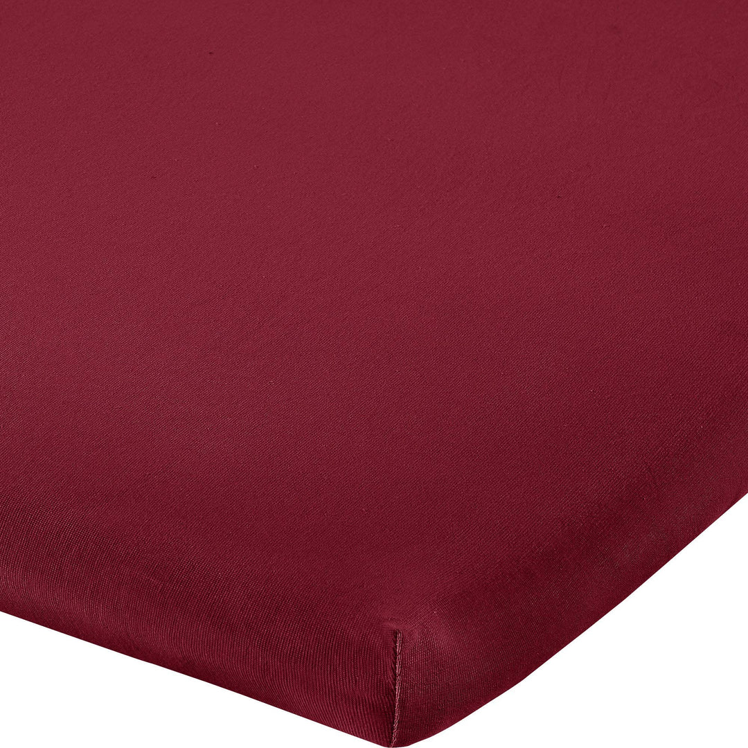 Erwin Müller Topper-Spannbettlaken Freising Elasthan-Jersey-Stretch - weinrot Grösse 90x190 cm - 100