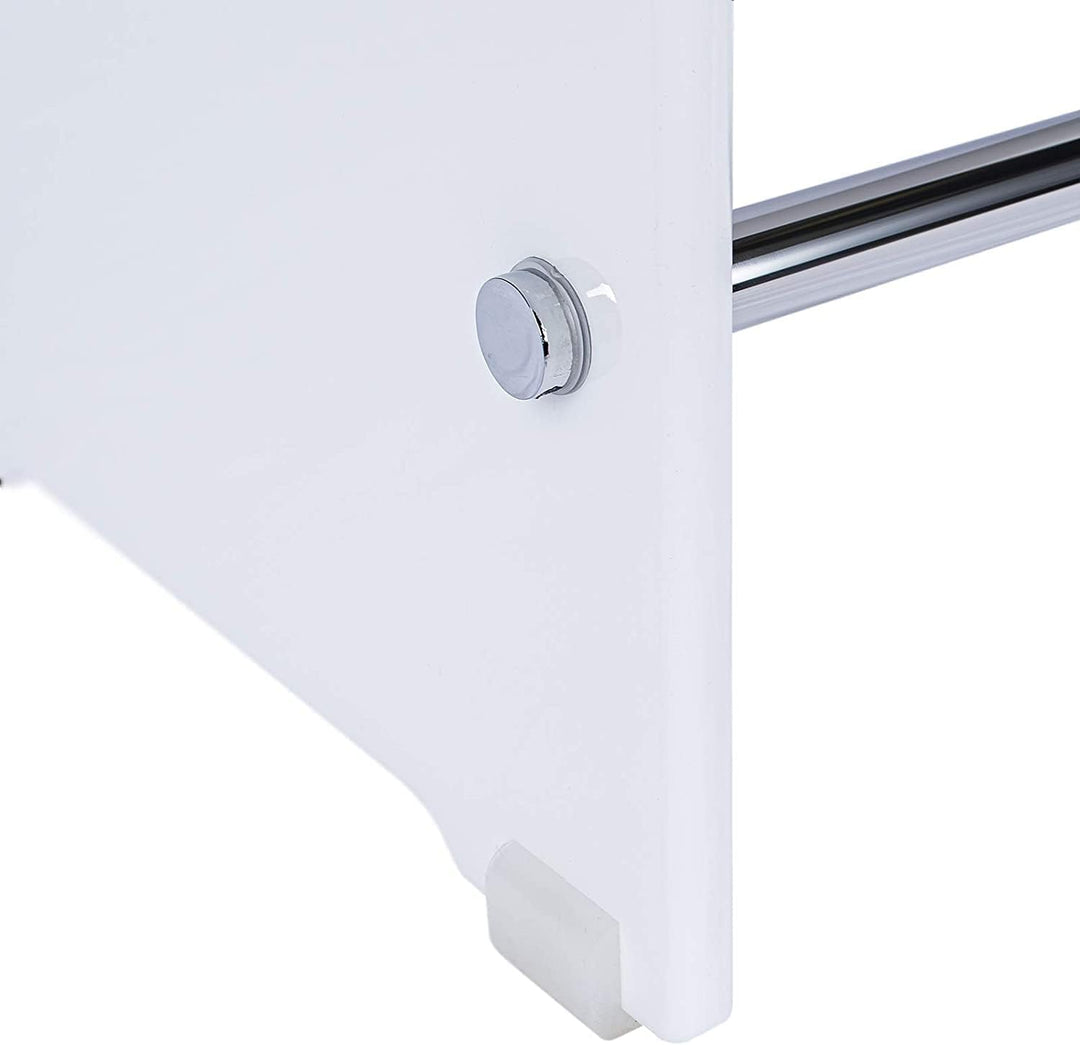 Schulte Duschhocker aus Acryl, belastbar bis 130 kg, 47 cm hoch, alpinweiss, rutschfest, stabil, erg