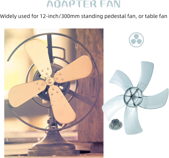 Ciieeo 11 Zoll Tischventilator Ersatz Für 300-mm-standventilatoren Einfache Installation Waschen
