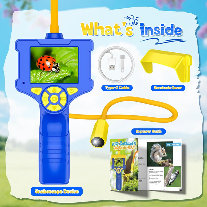 Endoskopkamera für Kinder - Outdoor Explorer Spielzeug für Junge ab 3-10 Jahre - 2,4 Zoll Display, 2