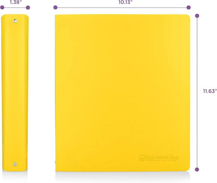 Premium Economy 3-Ringbuch, 2,5 cm, runde Ringe, für 175 Blatt, flexibel, leicht, 4er-Pack, seitlich