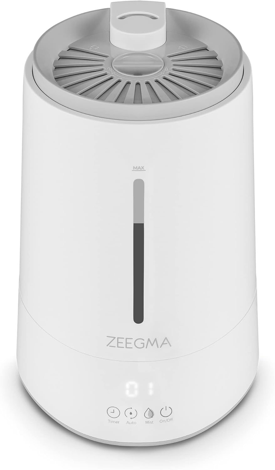 ZEEGMA Vers IONI Luftbefeuchter mit Luftionisierungs- und Aromatherapie-Funktion, 260 ml/h, Hygromet