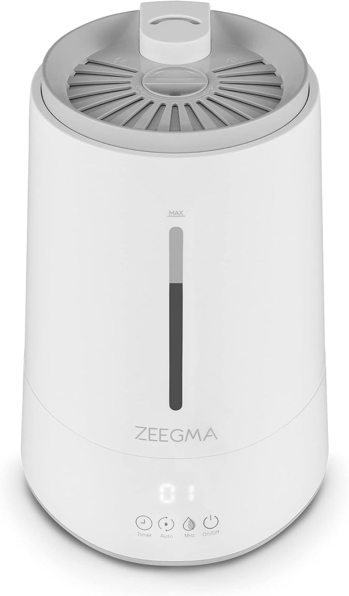 ZEEGMA Vers IONI Luftbefeuchter mit Luftionisierungs- und Aromatherapie-Funktion, 260 ml/h, Hygromet
