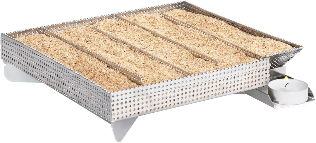 Beeketal 'Smoke XXL' Sparbrand Kaltraucherzeuger aus V4A Edelstahl mit 5 Kammern (L/B/H) ca. 205 x 2