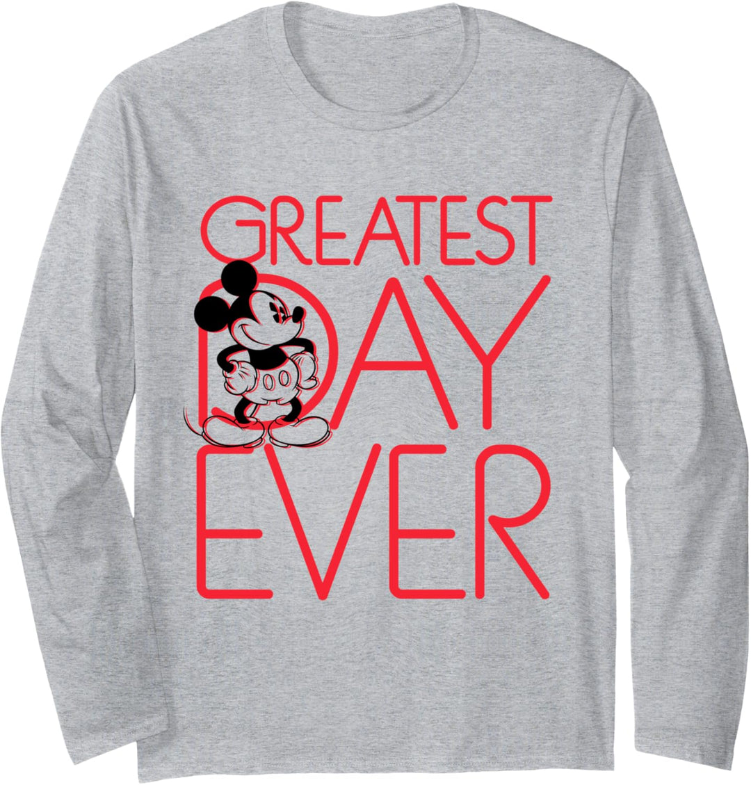 Disney Mickey Mouse Greatest Day Ever Langarmshirt