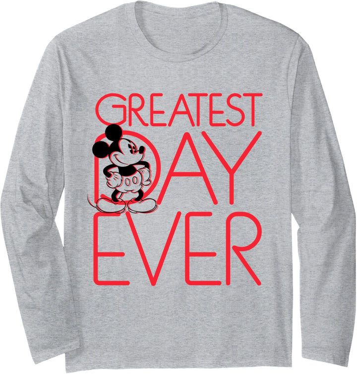 Disney Mickey Mouse Greatest Day Ever Langarmshirt