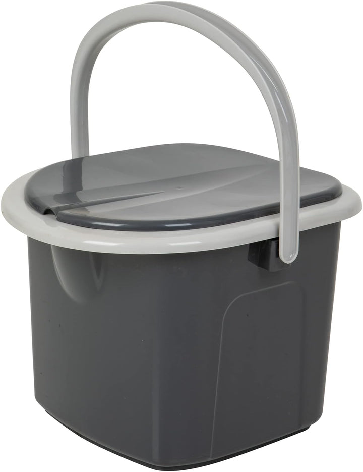 BranQ - Home essential 100% recycelt Kunststoff PP, Ökologisch, Mobile Campingtoilette 15,5 Ltr mit