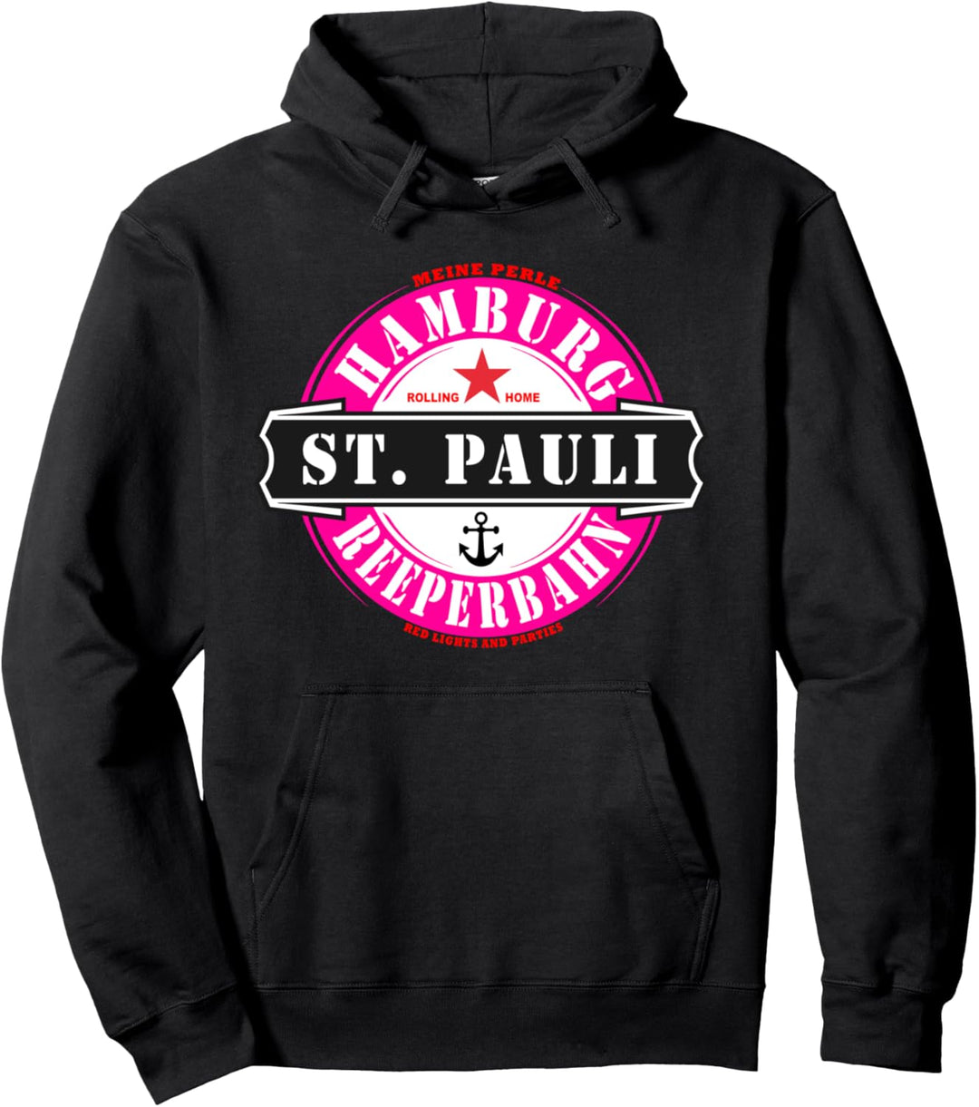 Hamburg St. Pauli Reeperbahn Junggesellenabschied Party Pullover Hoodie