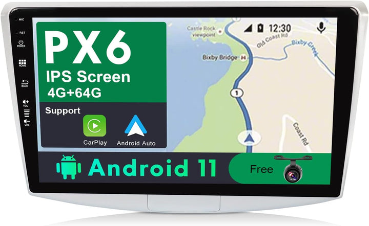 JOYX PX6 Android 11 Autoradio Passt für Passat B6 / B7 Magotan/CC (2010-2018) - [4G64G] - Rückfahrka