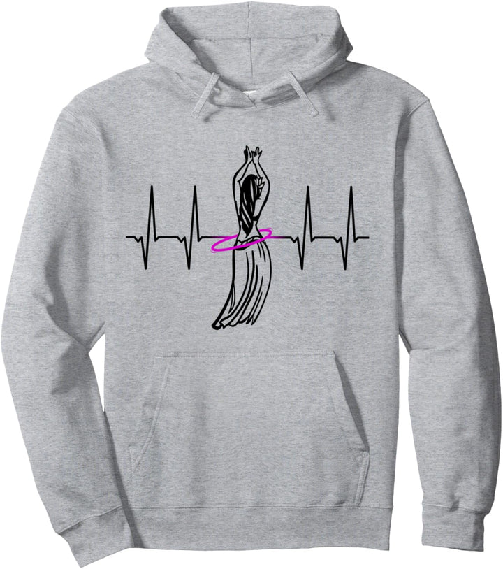 Herzschlag Hooping Hulern Fitness Tanz Hula-Hoop Pullover Hoodie