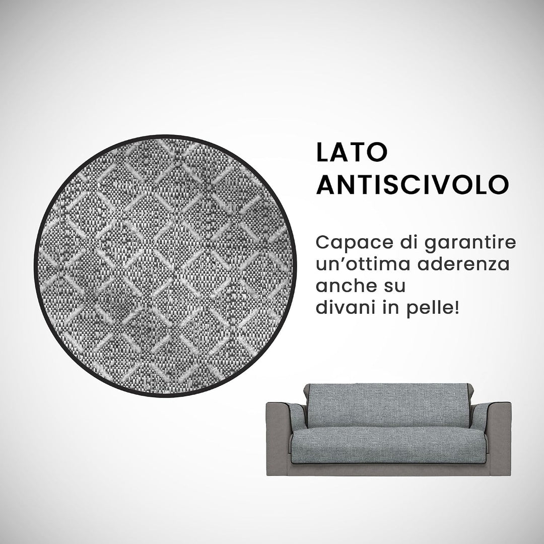 Italian Bed Linen Comfortable Sofa Blanket, dunkelgrau, 3 Plätze 3 Plätze Dunkelgrau, 3 Plätze Dunke