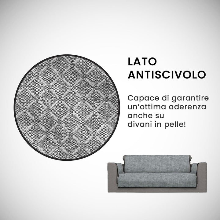 Italian Bed Linen Comfortable Sofa Blanket, dunkelgrau, 3 Plätze 3 Plätze Dunkelgrau, 3 Plätze Dunke