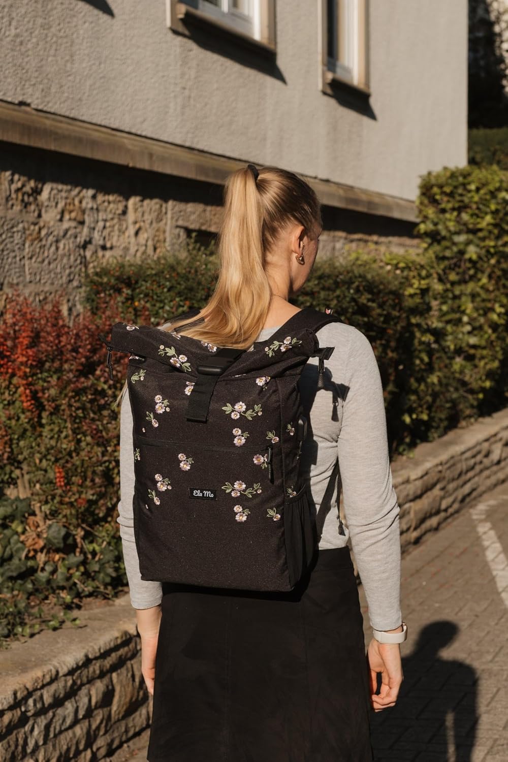 Ela Mo’s Rucksack Damen | Schön und Durchdacht | für Uni Reisen Freizeit Job | mit Laptopfach & Anti