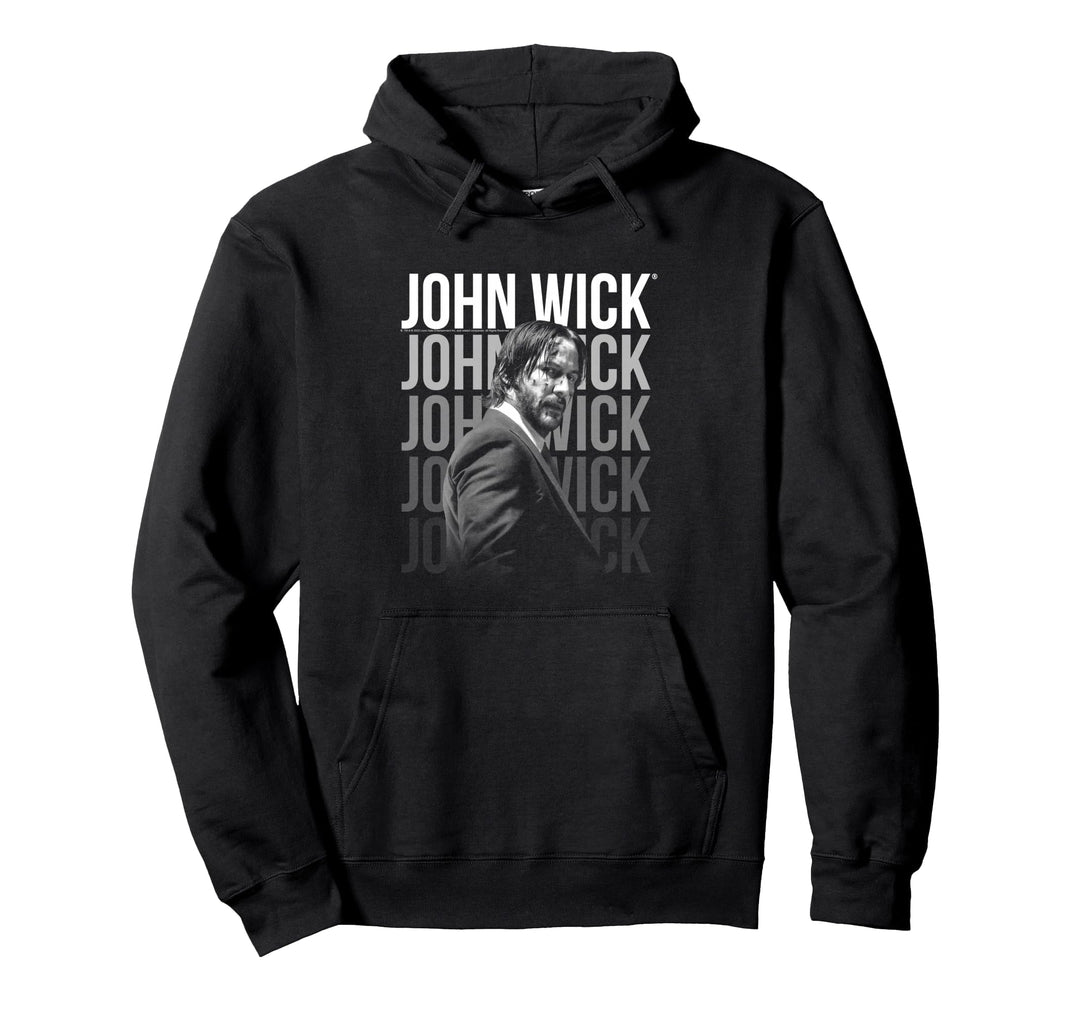 John Wick Sich Wiederholendes Logo Pullover Hoodie