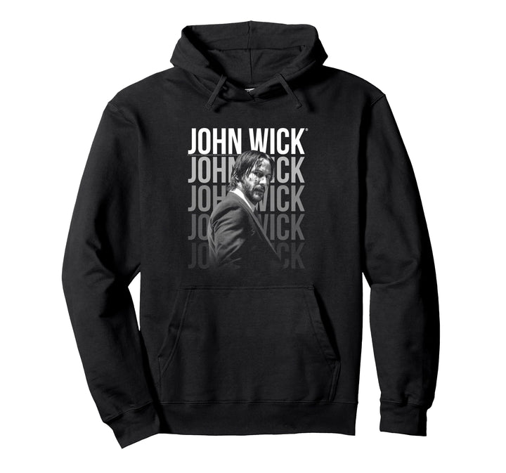 John Wick Sich Wiederholendes Logo Pullover Hoodie