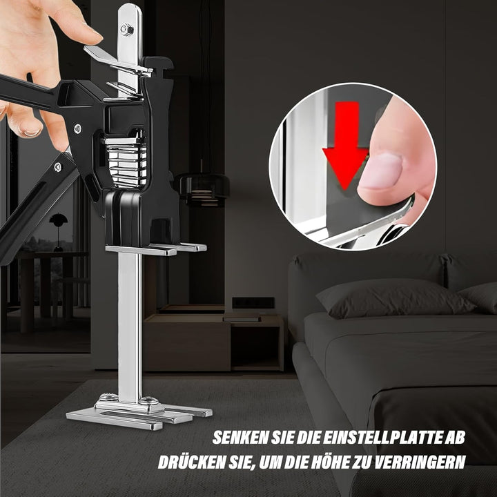 2 STK Arbeitssparender Arm Handheld Jack Tool mit 2 Einstellgeschwindigkeiten, 21cm Höhenversteller,