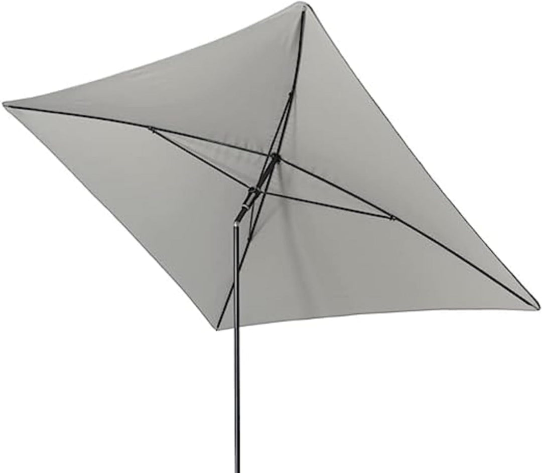 Doppler Sonnenschirm Sun Line Waterproof 225 x 120 cm ohne Volant, UV-Schutz 80, hellgrau