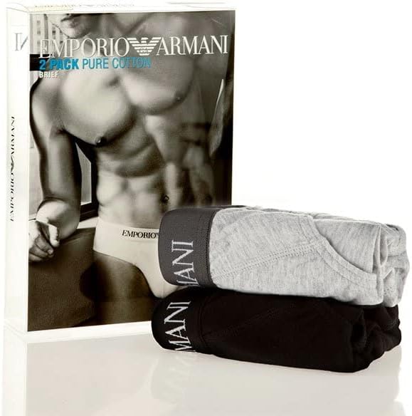 Emporio Armani Underwear Herren Slip (2er Pack) S Marine/Marine, S Marine/Marine