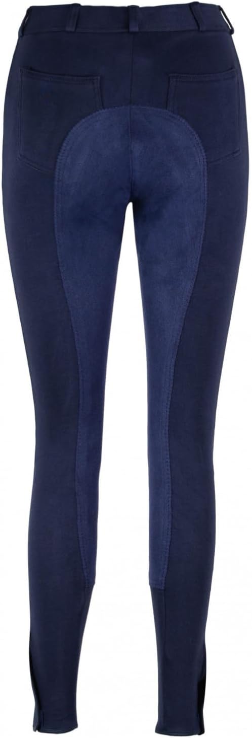 RL24 - Damen Reithose Vollbesatz BASICLINE 34 Dunkelblau/Dunkelblau, 34 Dunkelblau/Dunkelblau