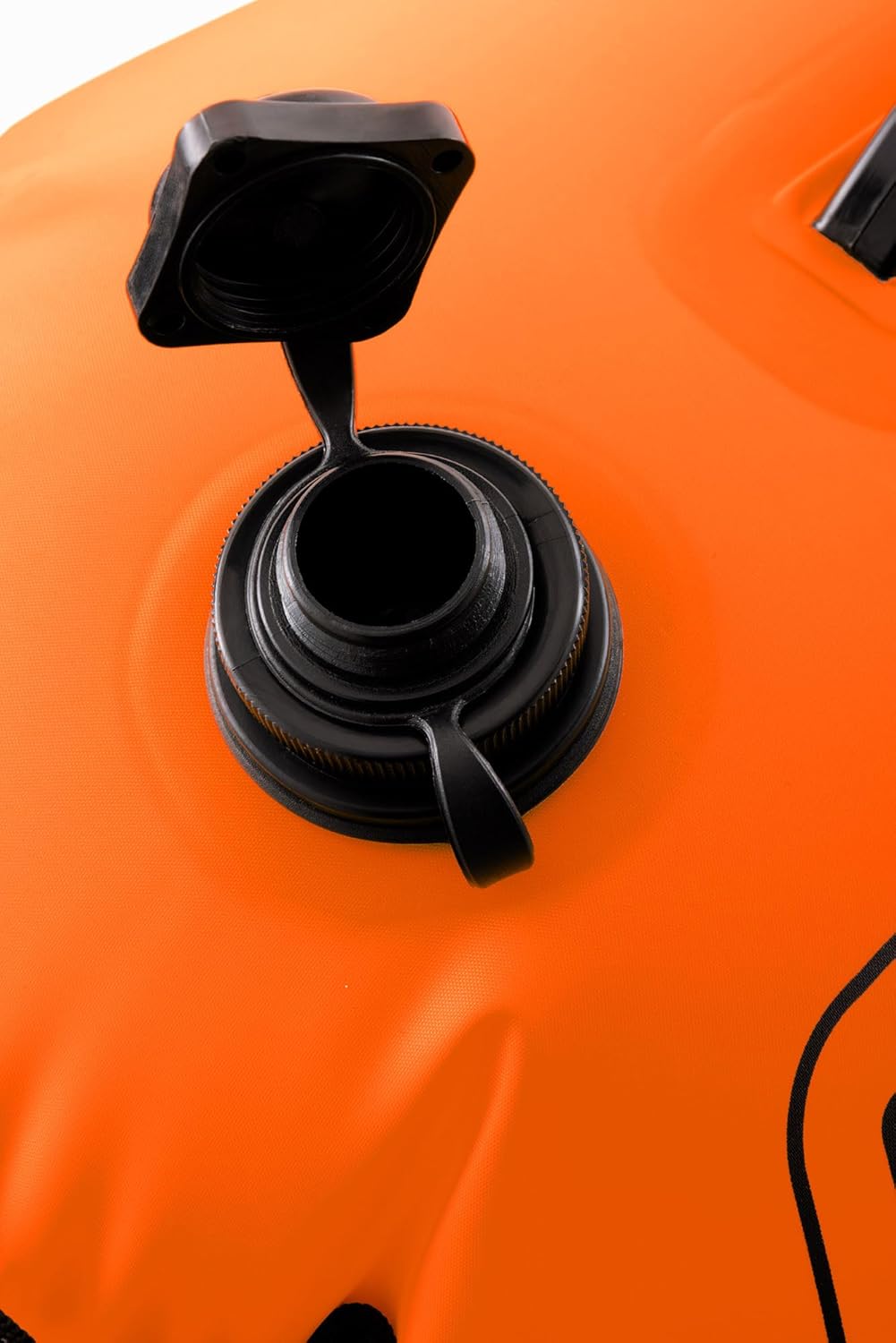 Cressi Glide Pro Swim Buoy - 28 L, Orange - Gut Sichtbare Aufblasbare Signalboje - Mit Trockenfach &