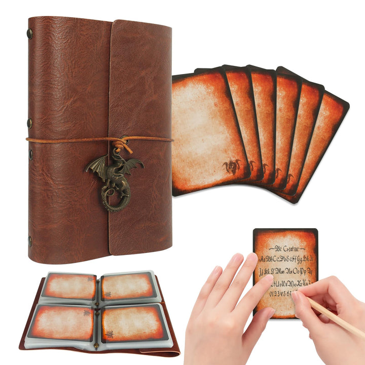 Zauberspruch-Kartenhalter für DnD/RPG, Taschen-Zauberbuch und Referenzkartenhalter, Foliant of Recol
