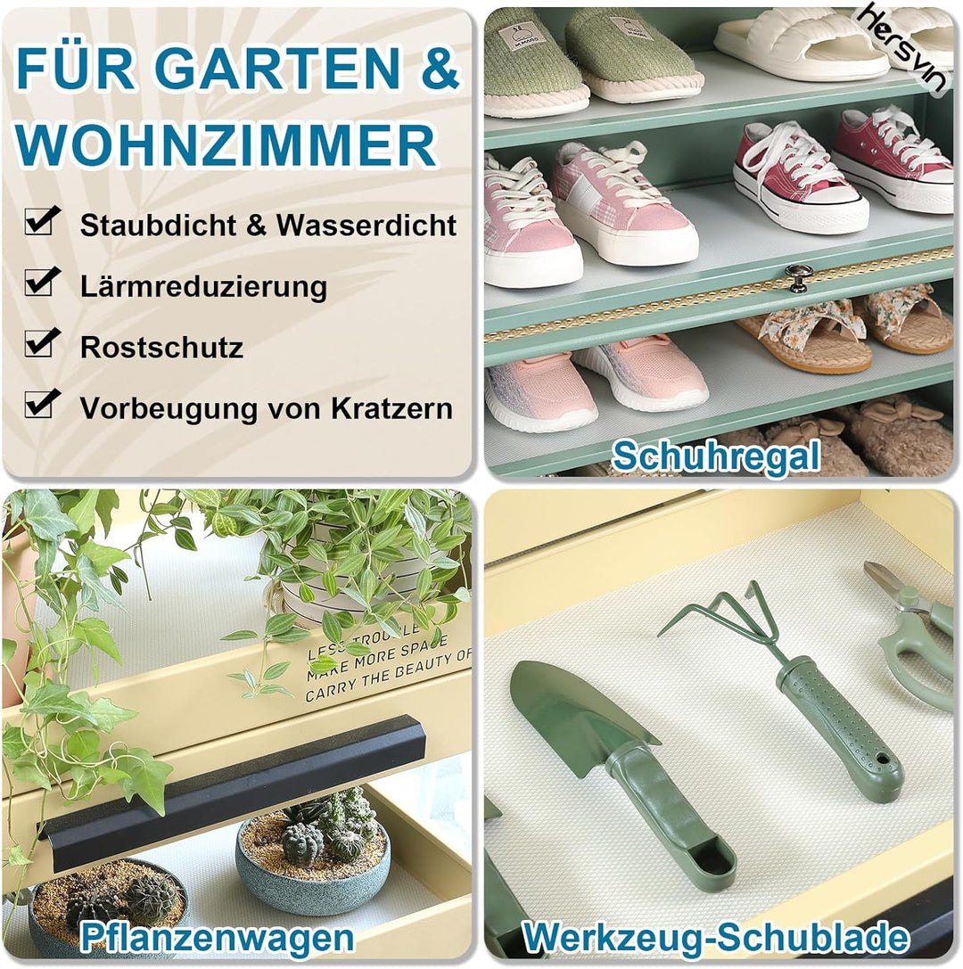 Hersvin Schubladenmatte 50cmx600cm Verdickt Schrankpapier Schubladeneinlage Eva Wasserfest Nicht Kle