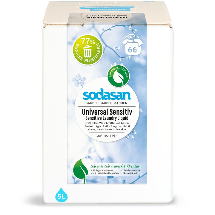 Sodasan Bio Limette Universal Waschmittel 5L BIB (1 x 5 l) Frisch 5 l (1er Pack), Frisch 5 l (1er Pa