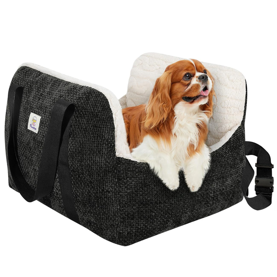 Pawaboo Hund Autositz, Hund Booster Autositz für Klein Hunde, Welpensitz für Auto mit Fest Schnalle