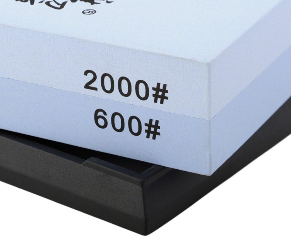 Premium Taidea Kombi Abziehstein Wasserschleifstein Messerschärfer Whetstone Körnung 600/2000