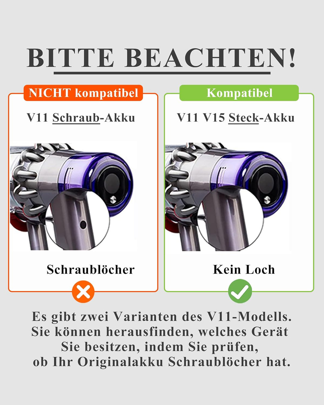DTK Premium Ersatzakku für Dyson V11 &amp; V15, passend zu SV15, SV16, SV22, SV28, SV29, SV47. Kompatibe