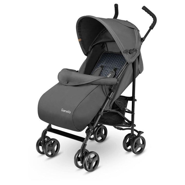 LIONELO Elia Buggy klein zusammenklappbar Kinderwagen bis 15 kg, Rücken und Fussstützenverstellung H