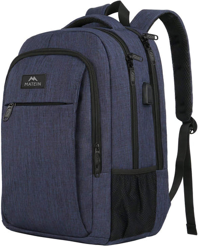 MATEIN Schulrucksack 15,6 Zoll Laptop Notebook Rucksack Backpack Schultasche für Männer mit USB Lade