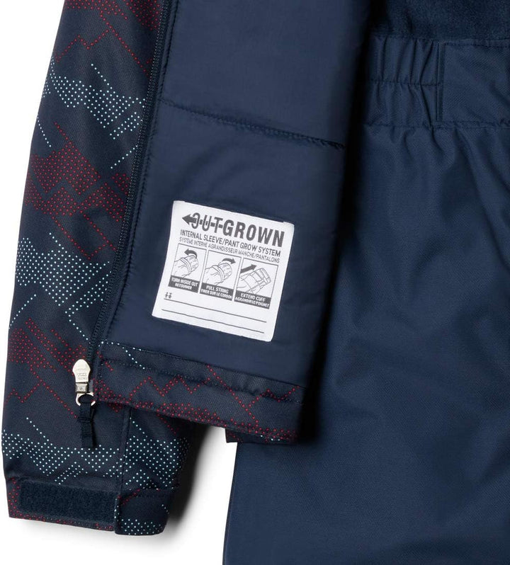 Columbia Buga Set für Kleinkinder, XXS Coll Navy Dotscape Print/Coll Navy, XXS Coll Navy Dotscape Pr