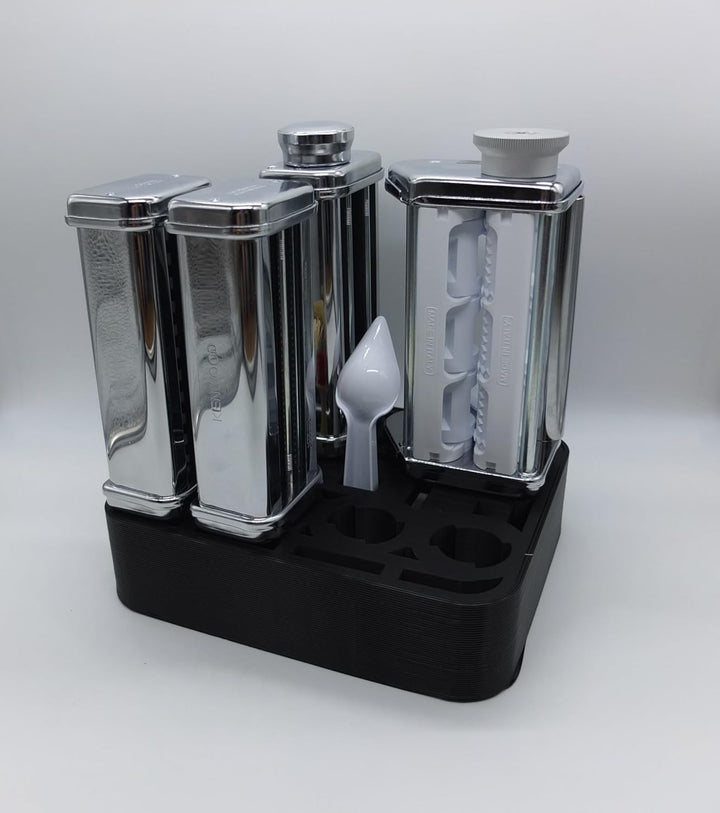 Halter Aufsteller für Kenwood Chef Nudelvorsatz Lasagne Pasta Ravioli für 7 Aufsätze Art Deco Stil (