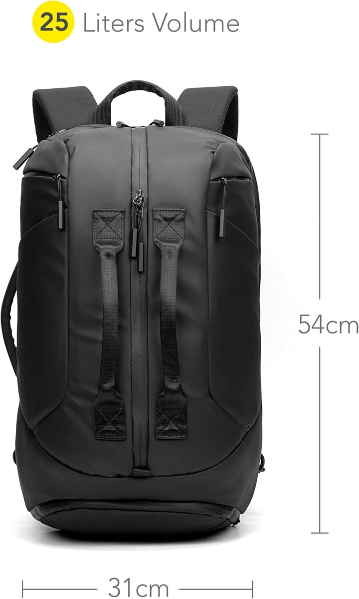 Fitgriff® Sporttasche mit Rucksackfunktion - Rucksack mit Schuhfach &amp; Laptopfach - für Herren und Da