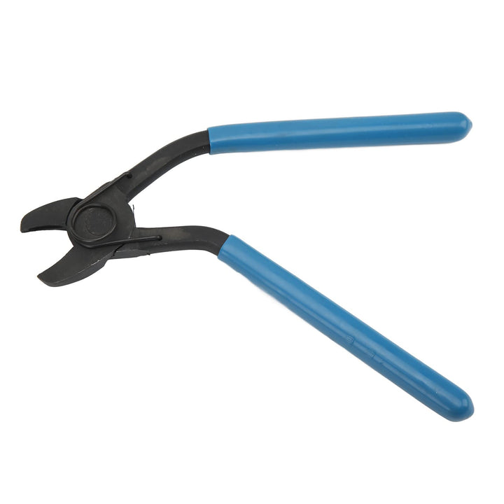 angled hog ring pliers,Hog-Ring-Zange,Abgewinkelte Hog-Ring-Zange,Gebogener Kopf,Gebogen,Offen,Abgew