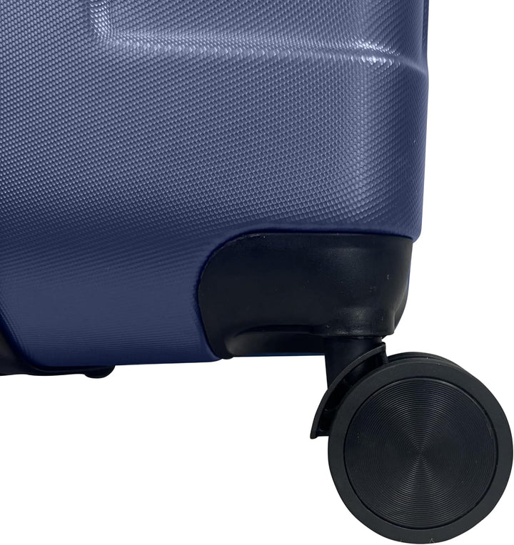 Hartschalen-Koffer Reisekoffer ABS Koffer (Handgepäck-Mittel-Gross-Set) 4 Doppel-Rollen Trolley (Dun