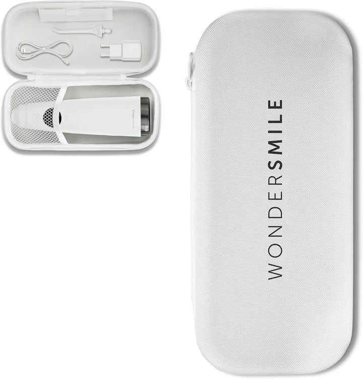 WonderSmile® Premium Reiseetui für Munddusche – Der ultimative Schutz für unterwegs All White, All W
