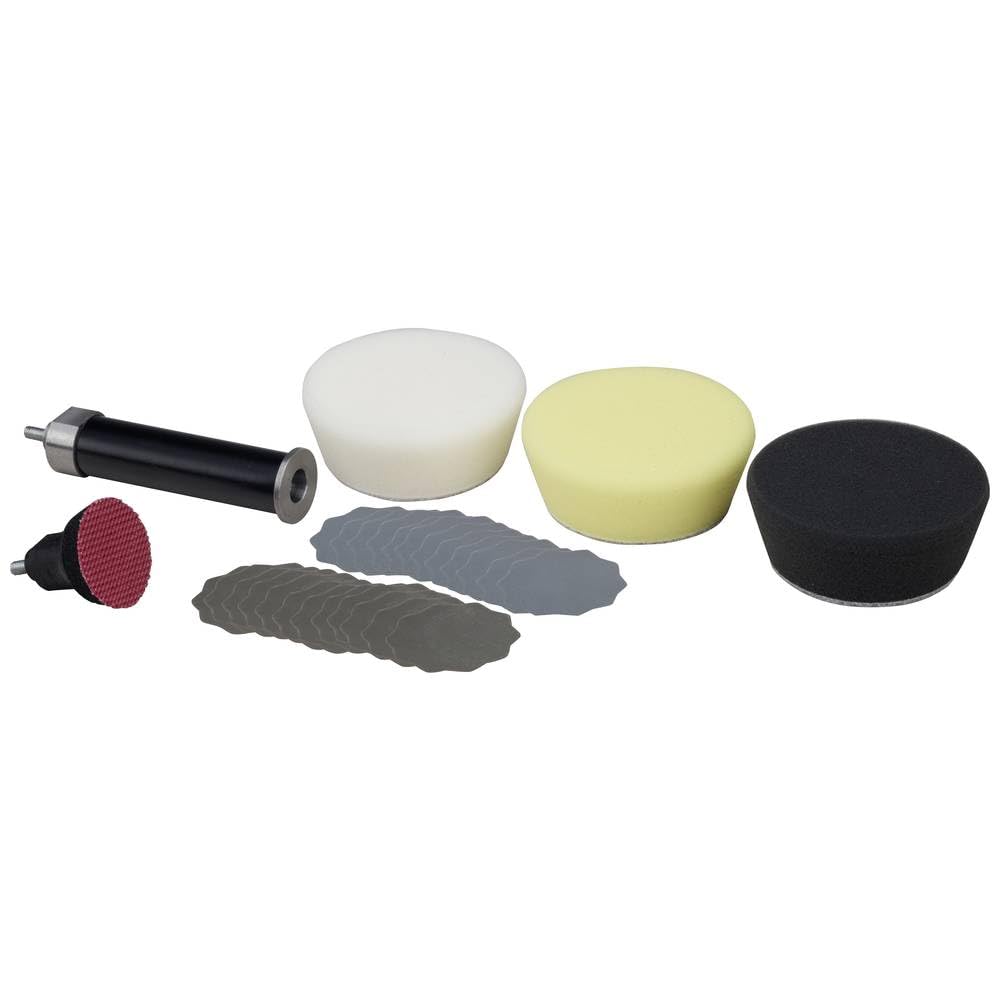 Proxxon 29070 Profi Set zum Feinschleifen und Polieren mit Schleifteller Ø30mm und 80mm Verlängerung