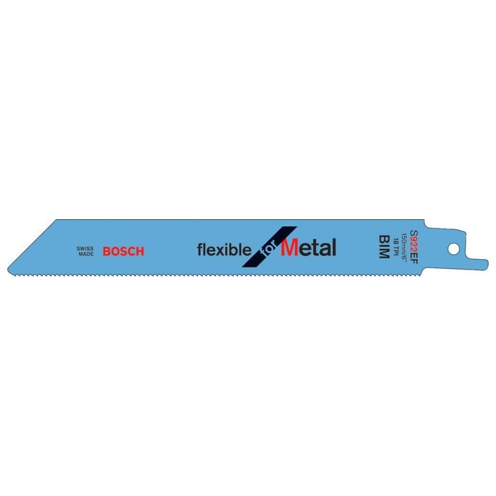 Bosch Accessories Bosch Professional 25 Stück Säbelsägeblatt S 922 EF Flexible for Metal (für Metall