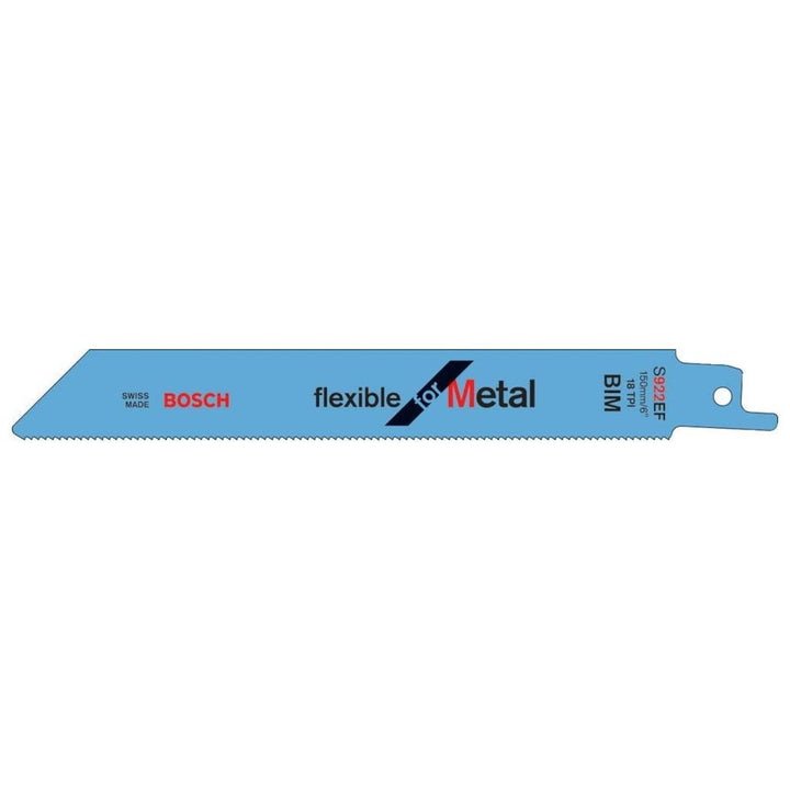 Bosch Accessories Bosch Professional 25 Stück Säbelsägeblatt S 922 EF Flexible for Metal (für Metall
